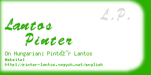 lantos pinter business card